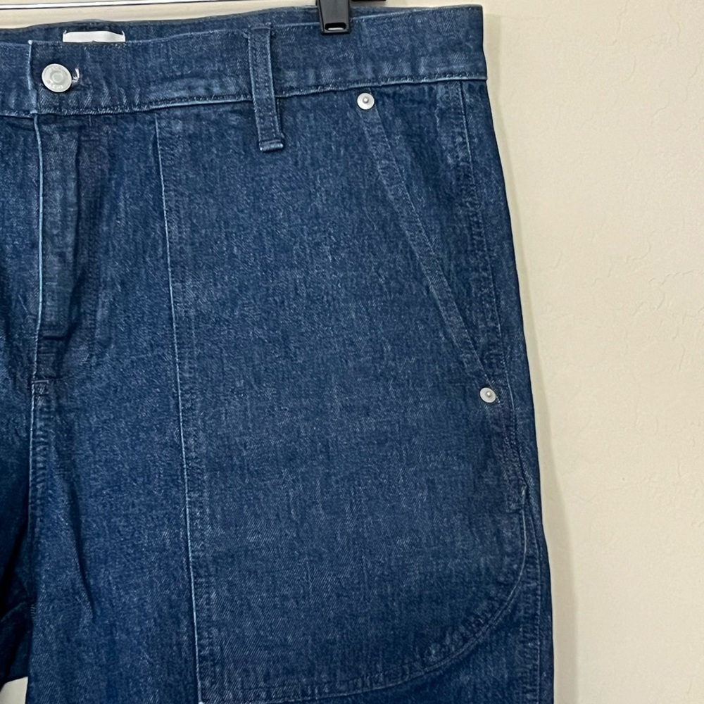 J Crew High-rise patch pocket straight-leg jean in indigo - Picture 4 of 9